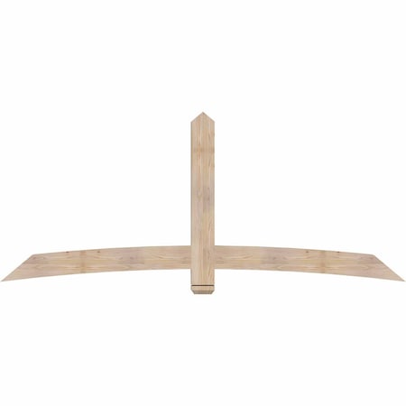 Ekena Millwork Bellingham Smooth Timber Gable Bracket, Douglas Fir, 96"W x 40"H x 3 1/2"D x 5 1/2"F, 10/12 Pitch GBW096X40X0406BEL00SDF